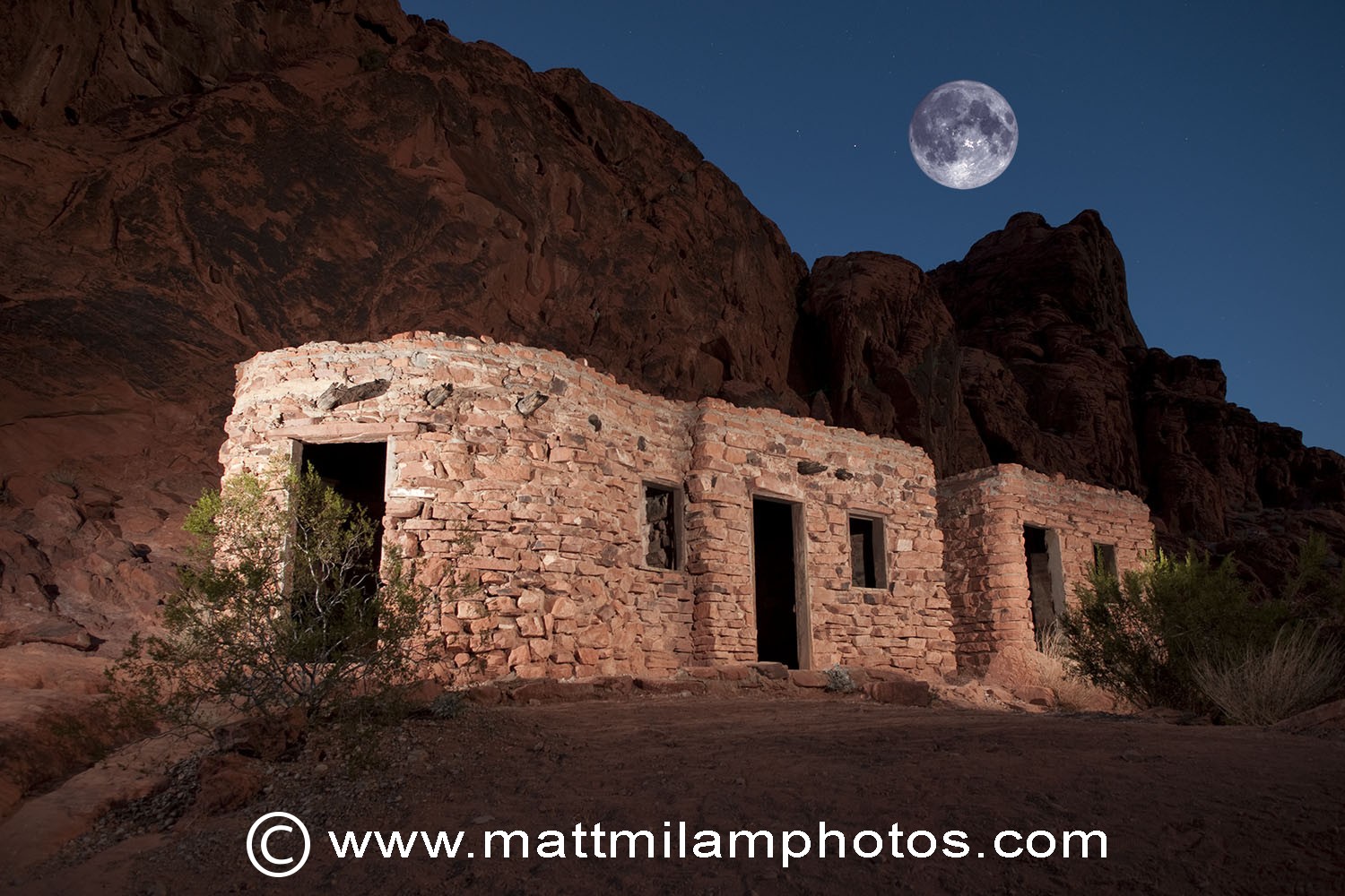 Ruins, Red Rocks, Nevada 10x15 print